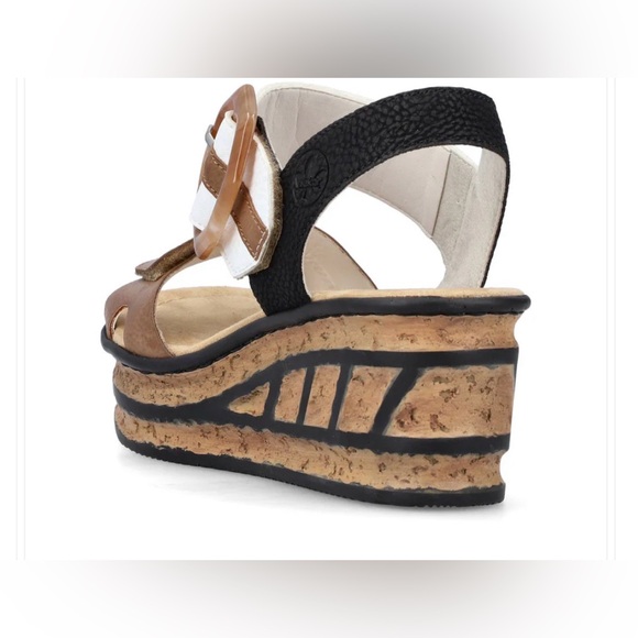 Rieker Women’s 68176 Rose Sandal - Picture 4 of 8